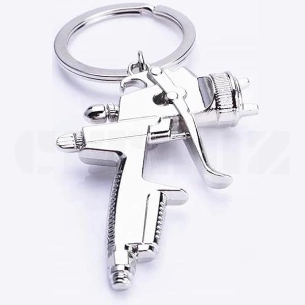 Keychain Ring Pendant Keychain Accessories Metal keychain Car wash tools High-pressure water tool model Key chain – collectible keychain accessory for car, bike and bag keys